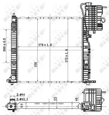 Radiator, racire motor 53177 NRF