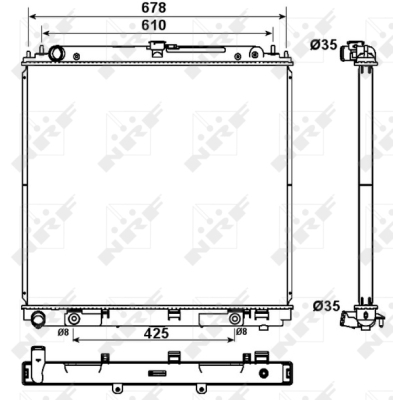 Radiator, racire motor 53179 NRF