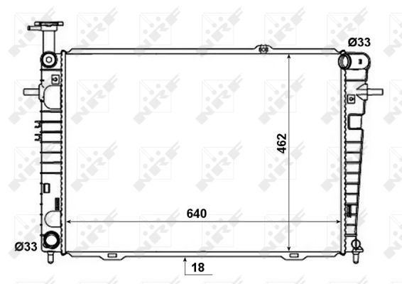 Radiator, racire motor 53192 NRF