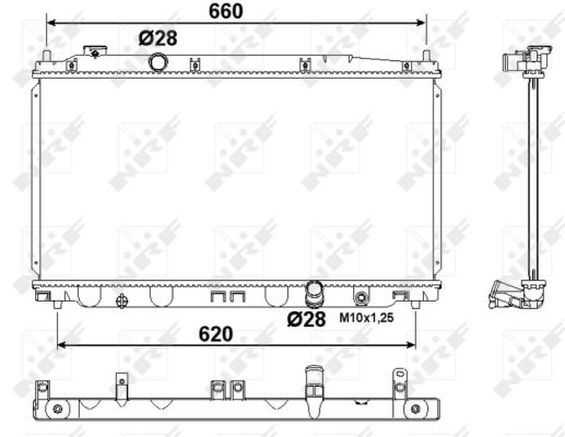 Radiator, racire motor 53194 NRF