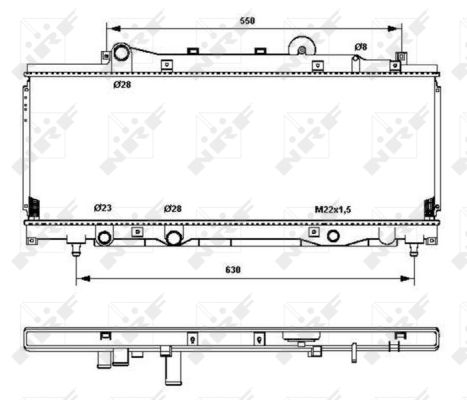 Radiator, racire motor 53202 NRF