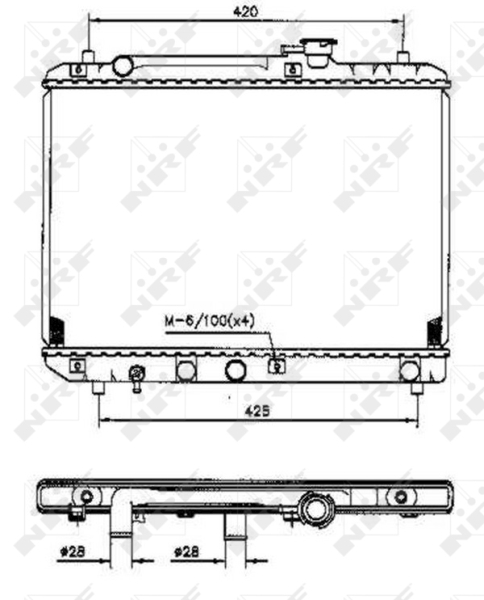 Radiator, racire motor 53207 NRF