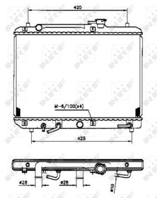 Radiator, racire motor 53208 NRF