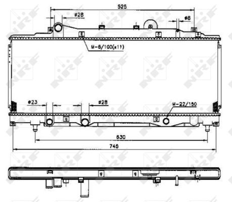 Radiator, racire motor 53224 NRF