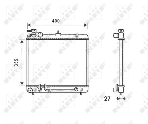 Radiator, racire motor 53256 NRF