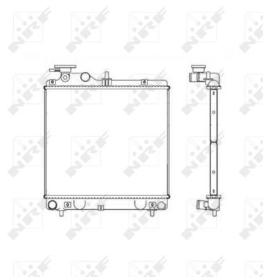 Radiator, racire motor 53257 NRF