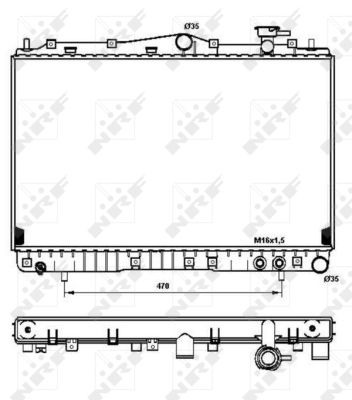 Radiator, racire motor 53259 NRF