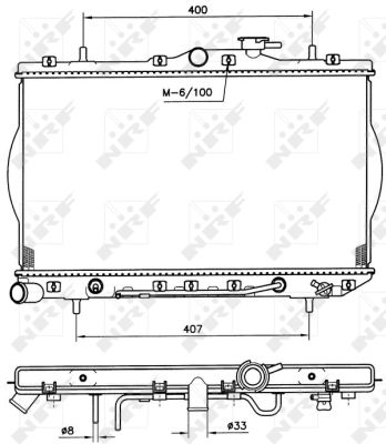 Radiator, racire motor 53261 NRF