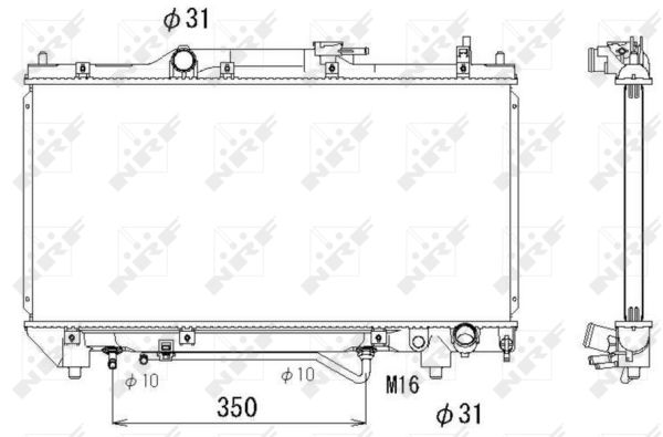 Radiator, racire motor 53264 NRF