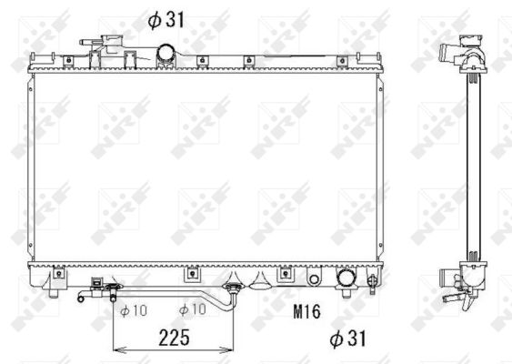 Radiator, racire motor 53272 NRF