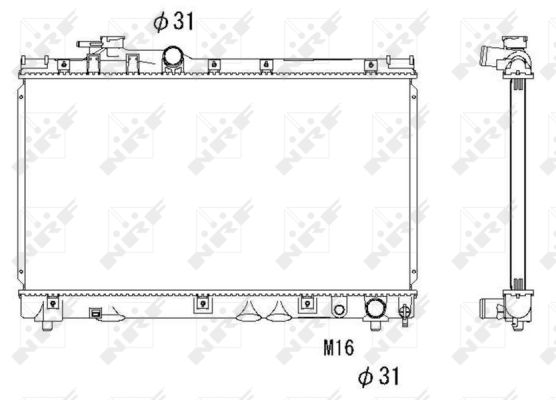 Radiator, racire motor 53273 NRF