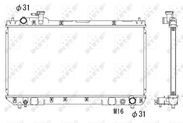 Radiator, racire motor 53275 NRF