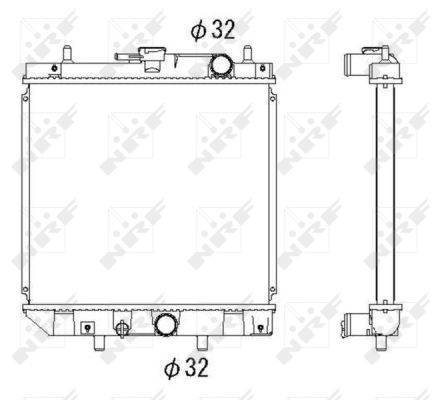 Radiator, racire motor 53276 NRF