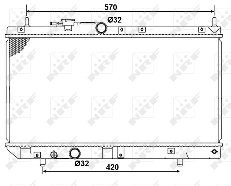 Radiator, racire motor 53277 NRF