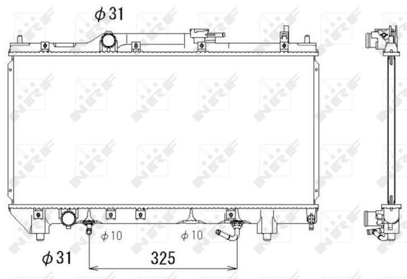 Radiator, racire motor 53278 NRF