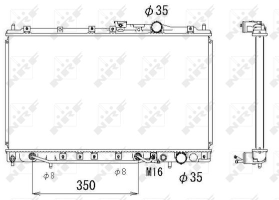 Radiator, racire motor 53283 NRF