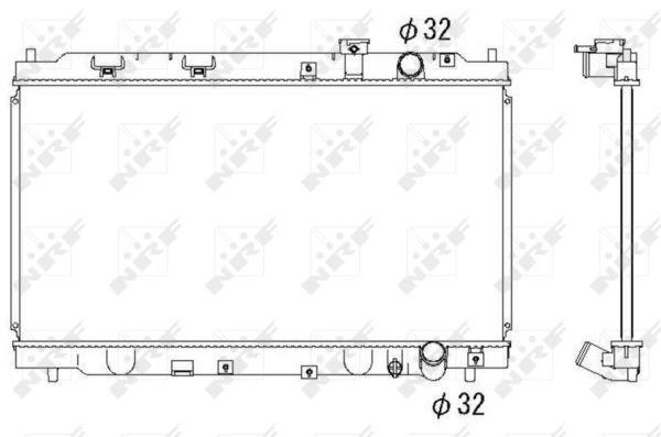 Radiator, racire motor 53284 NRF