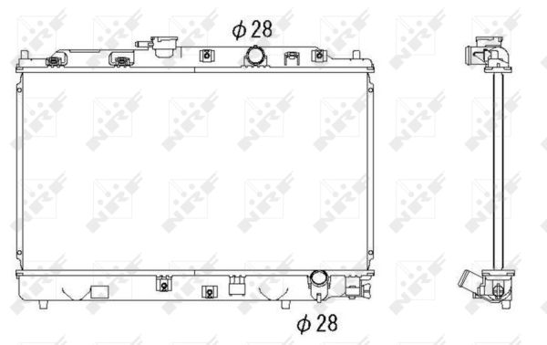 Radiator, racire motor 53286 NRF