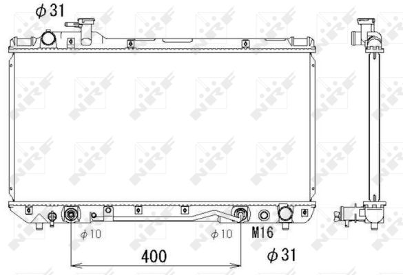 Radiator, racire motor 53288 NRF