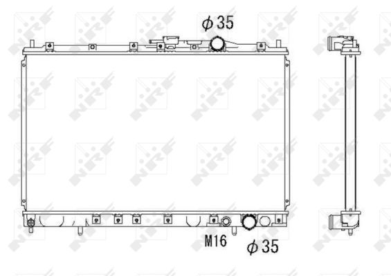 Radiator, racire motor 53301 NRF