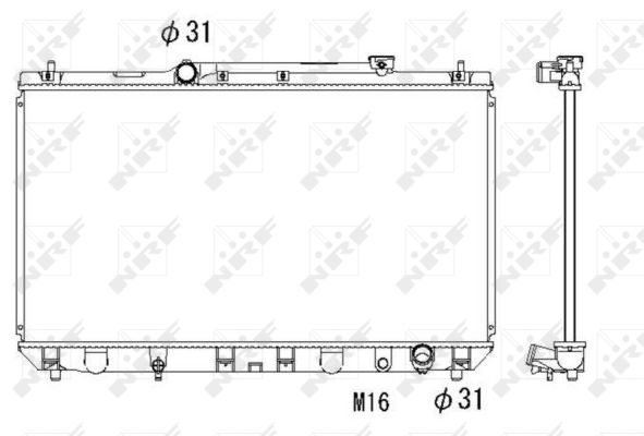 Radiator, racire motor 53307 NRF