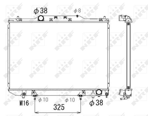 Radiator, racire motor 53319 NRF