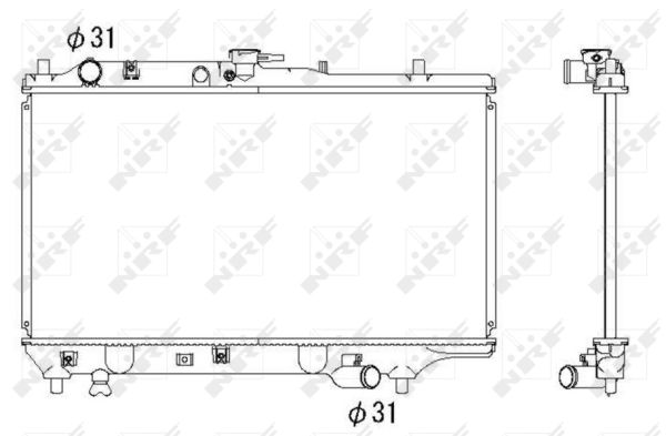 Radiator, racire motor 53322 NRF