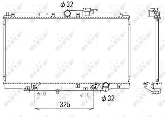 Radiator, racire motor 53328 NRF