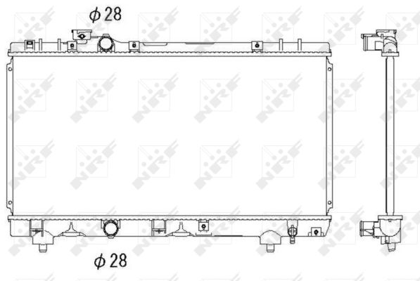 Radiator, racire motor 53338 NRF