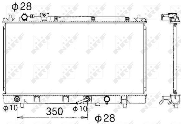 Radiator, racire motor 53340 NRF