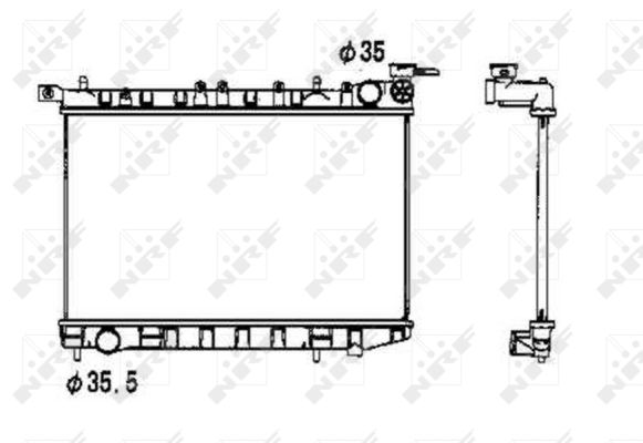 Radiator, racire motor 53341 NRF