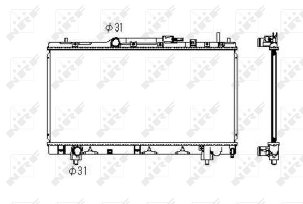 Radiator, racire motor 53347 NRF