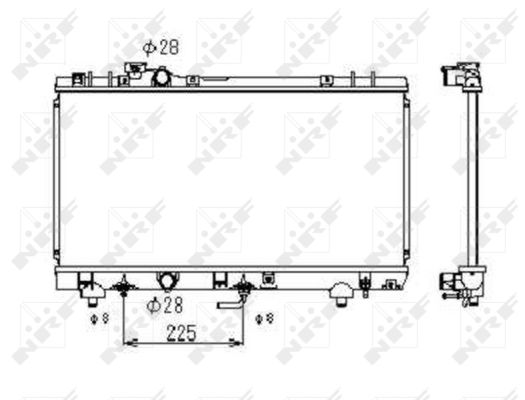 Radiator, racire motor 53349 NRF