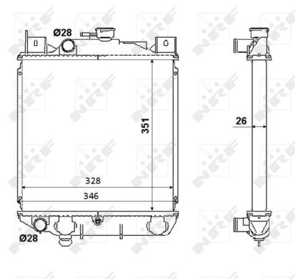 Radiator, racire motor 53350 NRF