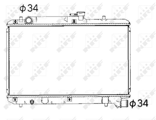 Radiator, racire motor 53351 NRF