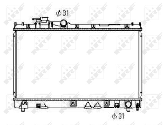 Radiator, racire motor 53352 NRF