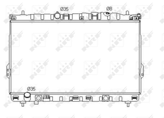 Radiator, racire motor 53353 NRF