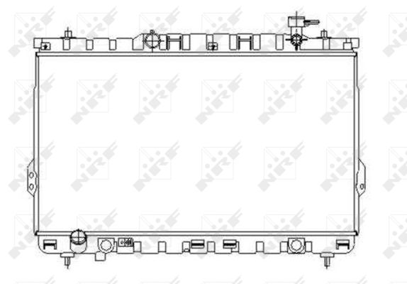 Radiator, racire motor 53357 NRF