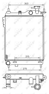 Radiator, racire motor 53359 NRF