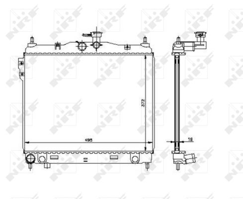 Radiator, racire motor 53361 NRF