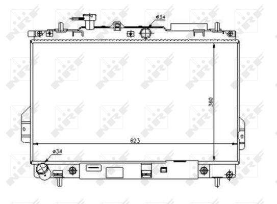 Radiator, racire motor 53363 NRF