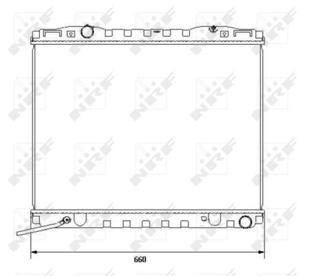 Radiator, racire motor 53365 NRF