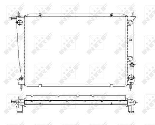 Radiator, racire motor 53371 NRF