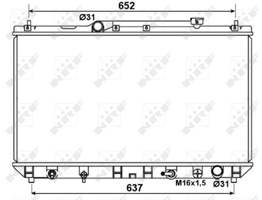 Radiator, racire motor 53374 NRF