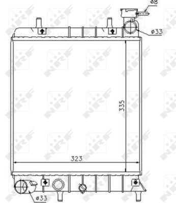 Radiator, racire motor 53376 NRF