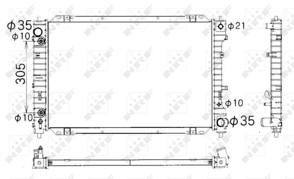 Radiator, racire motor 53378 NRF