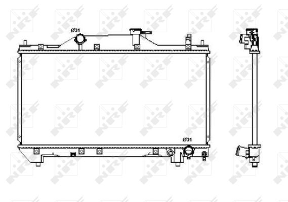 Radiator, racire motor 53380 NRF