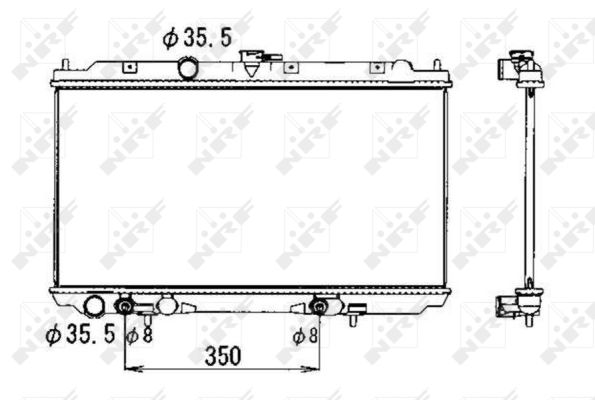 Radiator, racire motor 53389 NRF