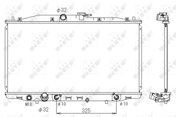 Radiator, racire motor 53391 NRF