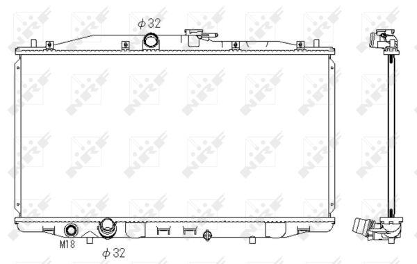 Radiator, racire motor 53392 NRF